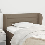 Hoofdbord stof taupe 83x23x78/88 cm