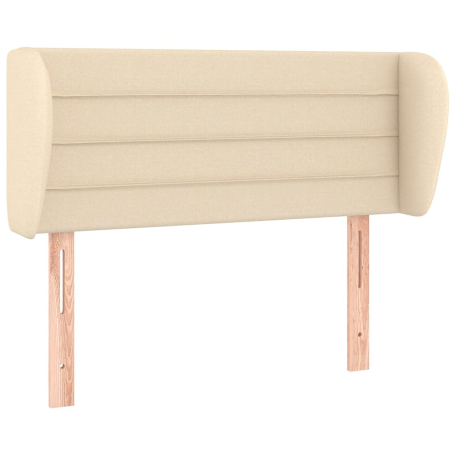 Hoofdbord met randen 83x23x78/88 cm stof crèmekleurig 83 x 23 x 78/88 cm Crème
