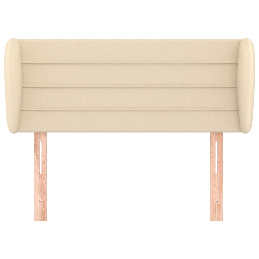 Hoofdbord met randen 83x23x78/88 cm stof crèmekleurig 83 x 23 x 78/88 cm Crème