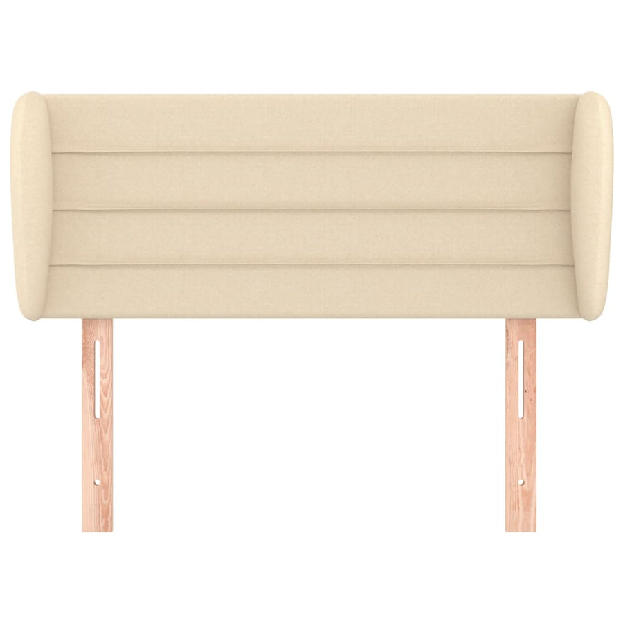 Hoofdbord met randen 83x23x78/88 cm stof crèmekleurig 83 x 23 x 78/88 cm Crème
