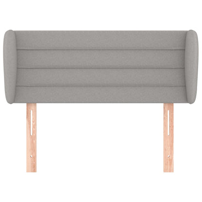 Hoofdbord met randen 93x23x78/88 cm stof lichtgrijs 93 x 23 x 78/88 cm Lichtgrijs