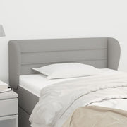 Hoofdbord stof lichtgrijs 93x23x78/88 cm