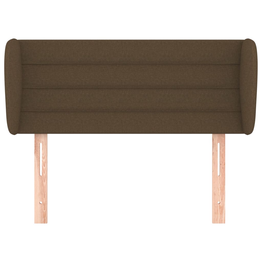 Hoofdbord Met Randen Stof 93 x 23 x 78/88 cm Donkerbruin