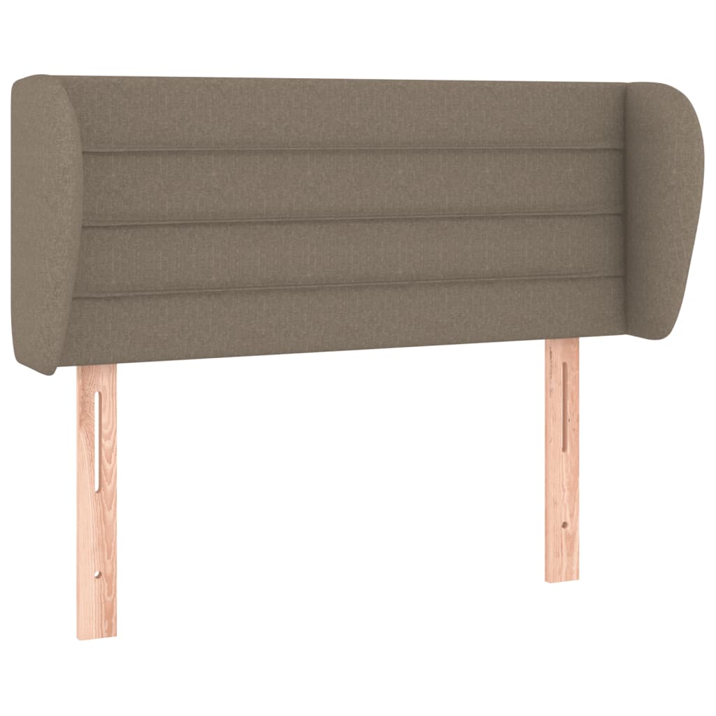 Hoofdbord met randen 93x23x78/88 cm stof taupe 93 x 23 x 78/88 cm Taupe