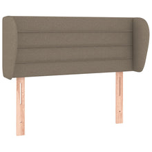 Hoofdbord met randen 93x23x78/88 cm stof taupe 93 x 23 x 78/88 cm Taupe