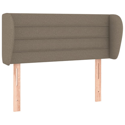 Hoofdbord met randen 93x23x78/88 cm stof taupe 93 x 23 x 78/88 cm Taupe