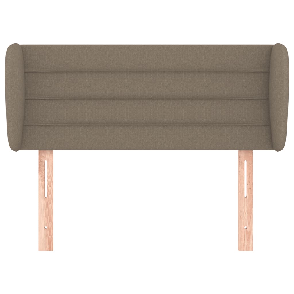 Hoofdbord met randen 93x23x78/88 cm stof taupe 93 x 23 x 78/88 cm Taupe