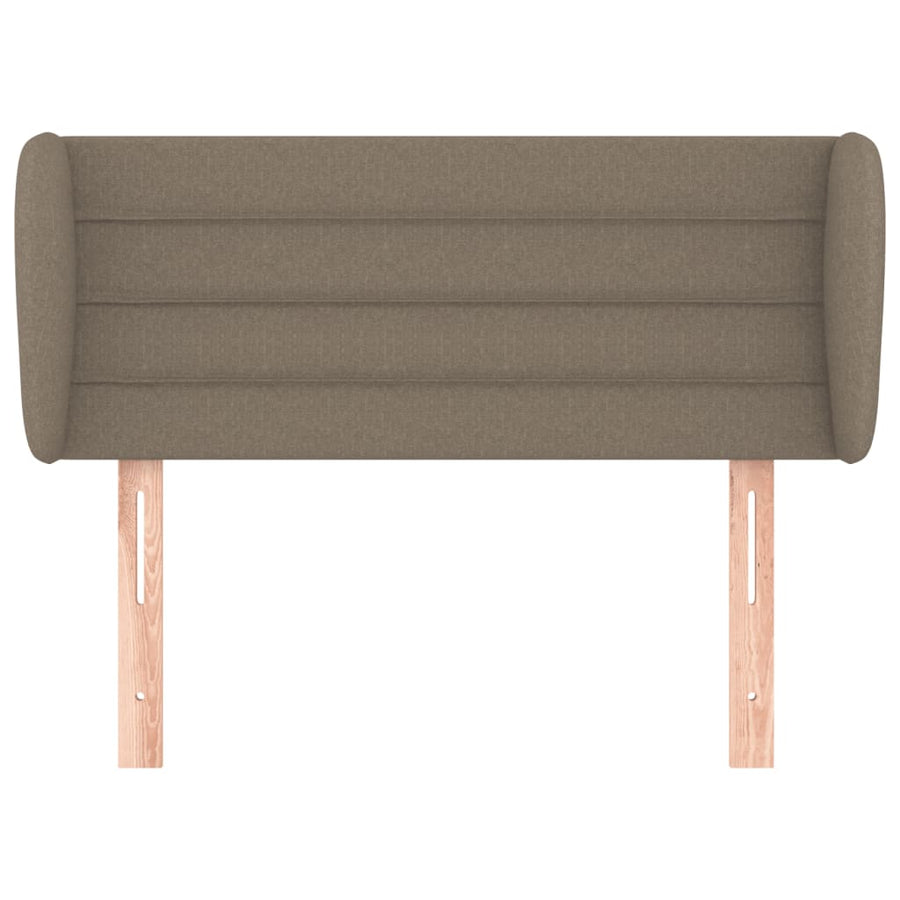 Hoofdbord met randen 93x23x78/88 cm stof taupe 93 x 23 x 78/88 cm Taupe