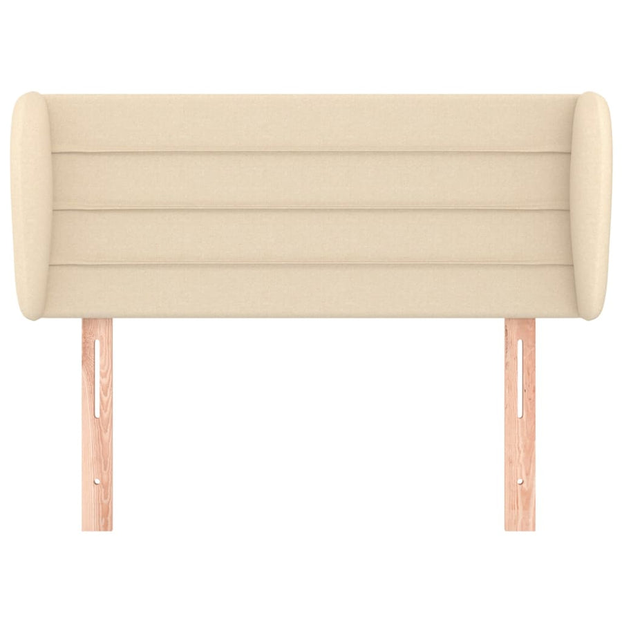 Hoofdbord met randen 93x23x78/88 cm stof crèmekleurig 93 x 23 x 78/88 cm Crème