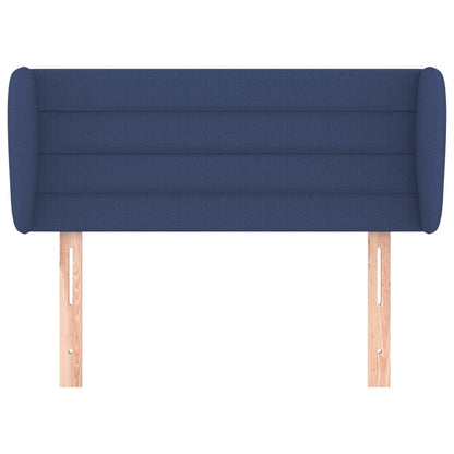 Hoofdbord met randen 93x23x78/88 cm stof blauw