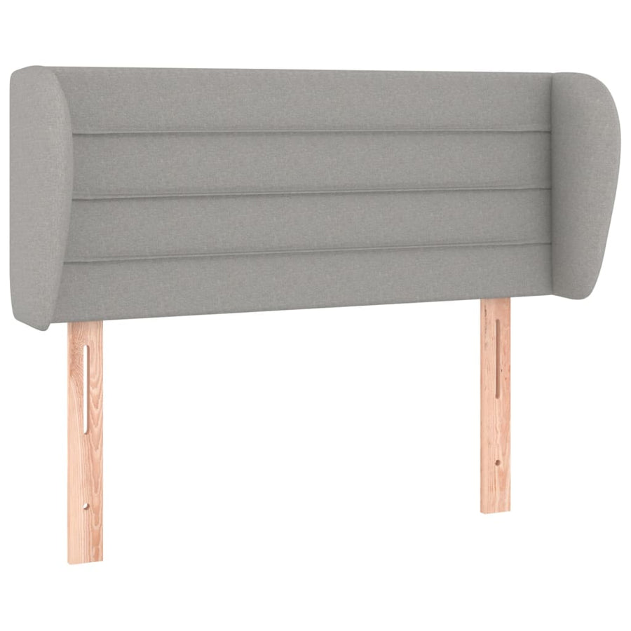 Hoofdbord met randen 103x23x78/88 cm stof lichtgrijs 103 x 23 x 78/88 cm Lichtgrijs