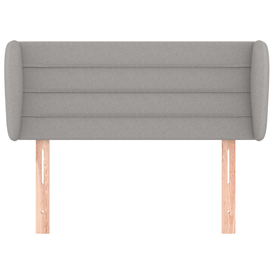 Hoofdbord met randen 103x23x78/88 cm stof lichtgrijs 103 x 23 x 78/88 cm Lichtgrijs