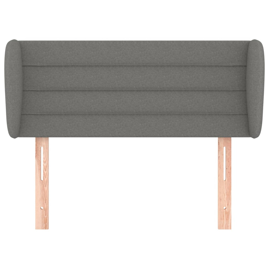 Hoofdbord met randen 103x23x78/88 cm stof donkergrijs 103 x 23 x 78/88 cm Donkergrijs