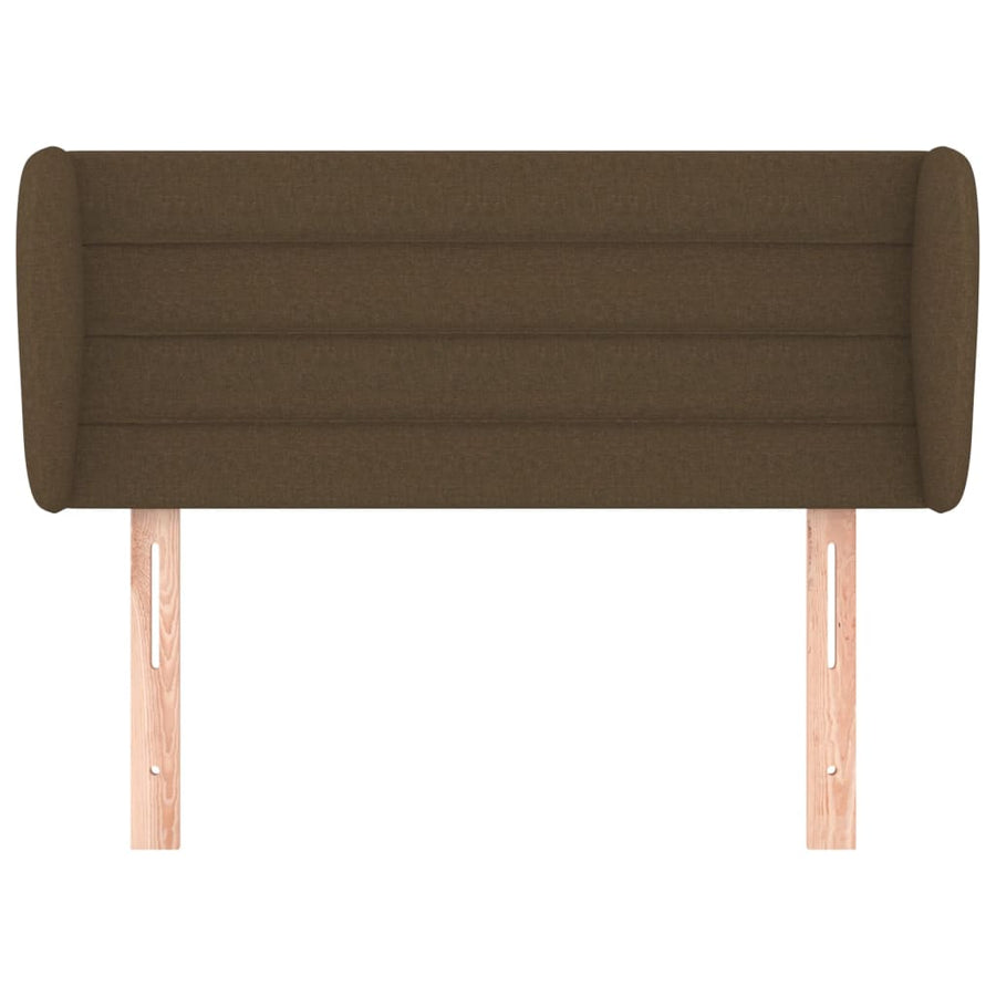 Hoofdbord met randen 103x23x78/88 cm stof donkerbruin 103 x 23 x 78/88 cm Donkerbruin