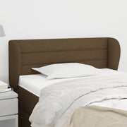Hoofdbord stof 103x23x78/88 cm donkerbruin