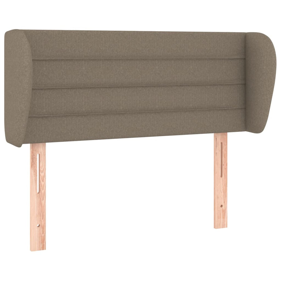 Hoofdbord met randen 103x23x78/88 cm stof taupe 103 x 23 x 78/88 cm Taupe