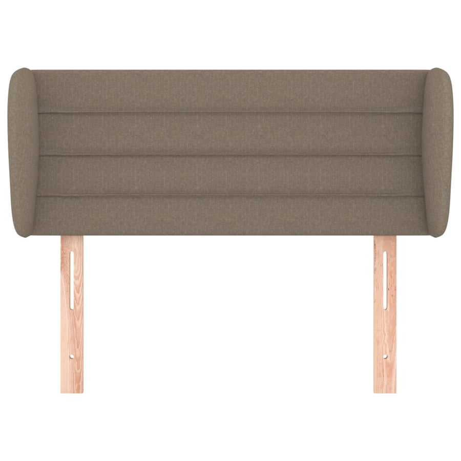Hoofdbord met randen 103x23x78/88 cm stof taupe 103 x 23 x 78/88 cm Taupe