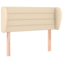 Hoofdbord met randen 103x23x78/88 cm stof crèmekleurig 103 x 23 x 78/88 cm Crème