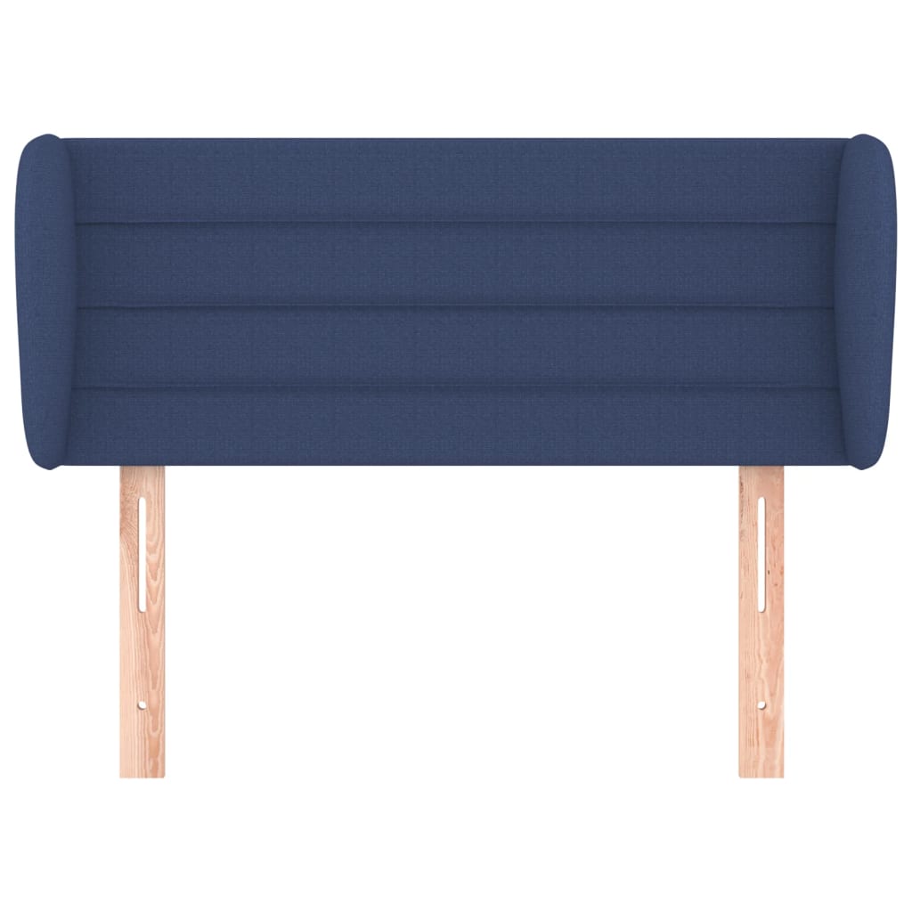 Hoofdbord met randen 103x23x78/88 cm stof blauw 103 x 23 x 78/88 cm Blauw