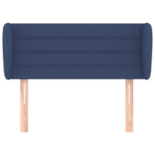 Hoofdbord met randen 103x23x78/88 cm stof blauw 103 x 23 x 78/88 cm Blauw