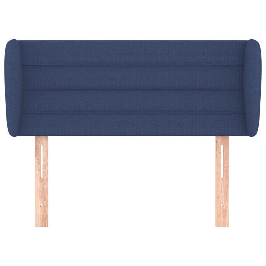 Hoofdbord met randen 103x23x78/88 cm stof blauw 103 x 23 x 78/88 cm Blauw