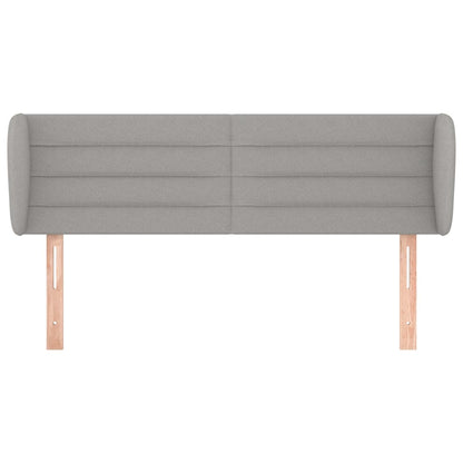 Hoofdbord met randen 147x23x78/88 cm stof lichtgrijs 147 x 23 x 78/88 cm Lichtgrijs