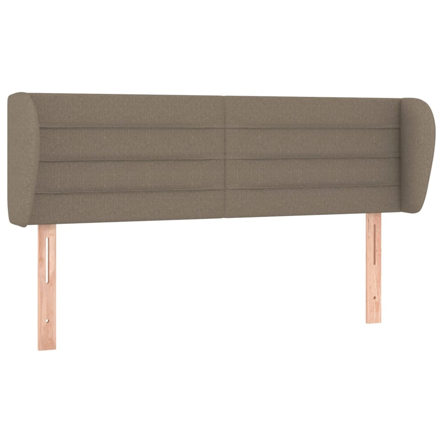 Hoofdbord met randen 147x23x78/88 cm stof taupe 147 x 23 x 78/88 cm Taupe