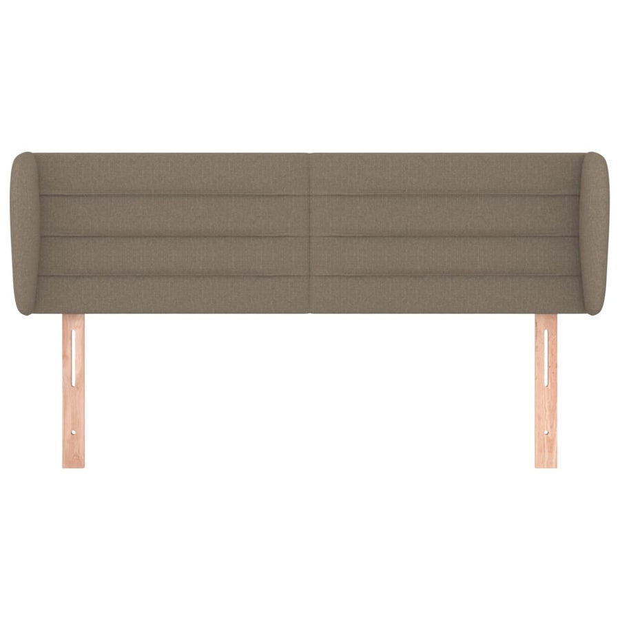 Hoofdbord met randen 147x23x78/88 cm stof taupe 147 x 23 x 78/88 cm Taupe