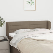 Hoofdbord 147x23x78/88 cm stof taupe