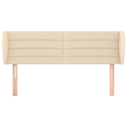 Hoofdbord met randen 147x23x78/88 cm stof crèmekleurig 147 x 23 x 78/88 cm Crème
