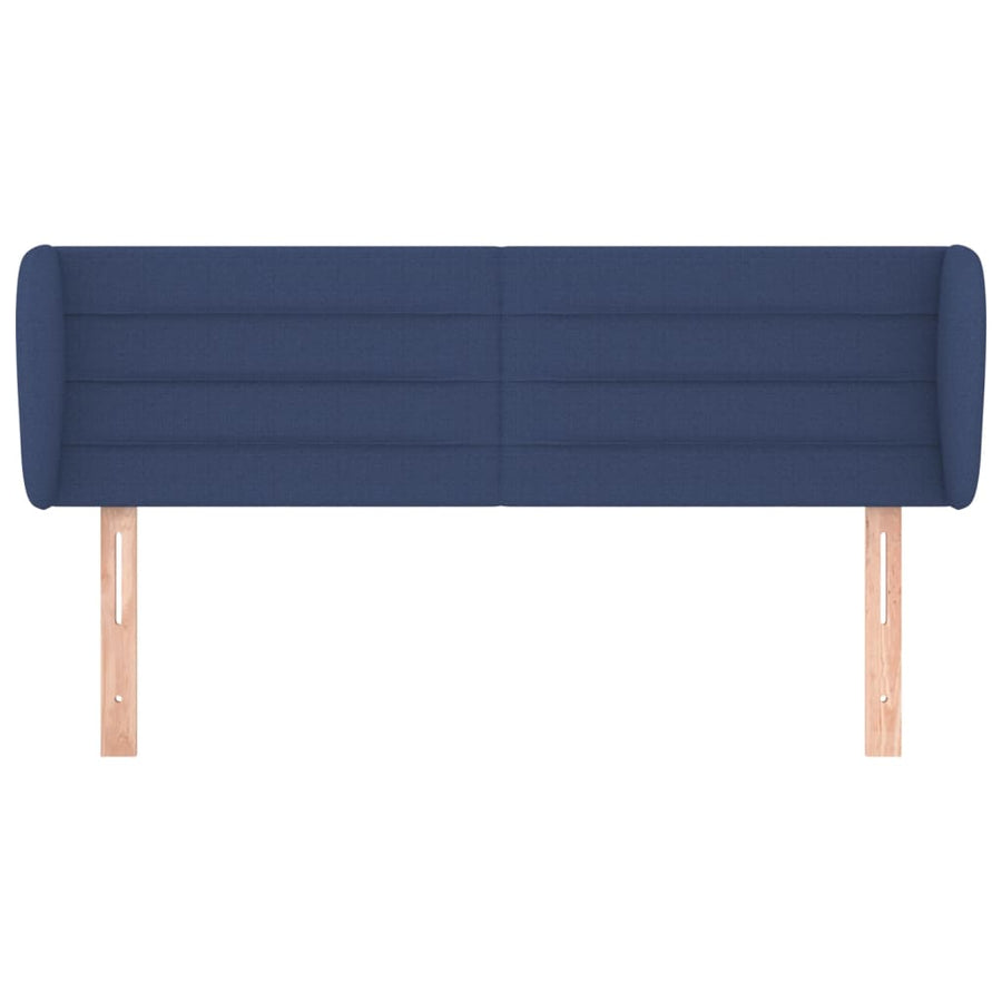 Hoofdbord met randen 147x23x78/88 cm stof blauw 147 x 23 x 78/88 cm Blauw