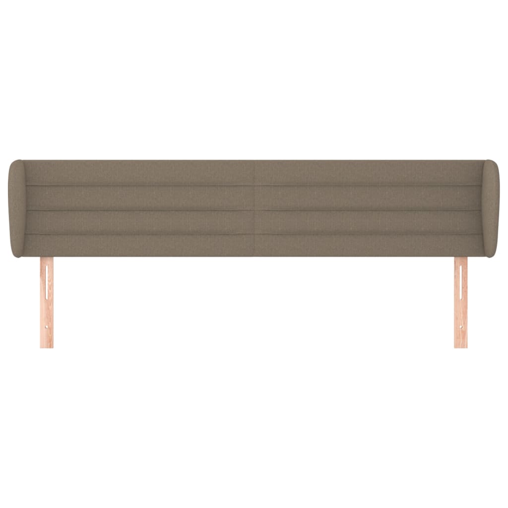Hoofdbord met randen 183x23x78/88 cm stof taupe 183 x 23 x 78/88 cm Taupe
