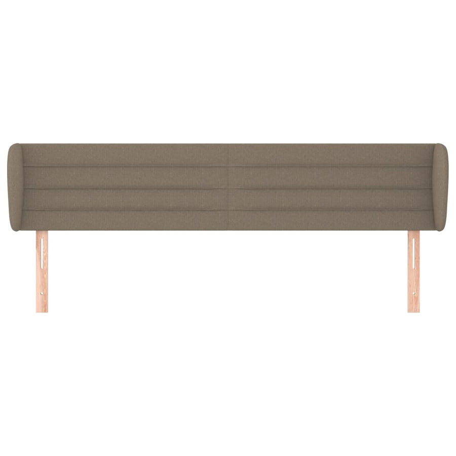 Hoofdbord met randen 183x23x78/88 cm stof taupe 183 x 23 x 78/88 cm Taupe