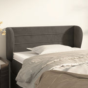 Hoofdbord 83x23x78/88 cm fluweel donkergrijs