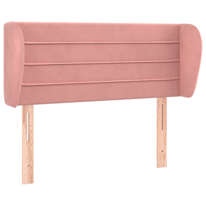 Hoofdbord Met Randen 83X23X78/88 Cm Fluweel Roze 83 x 23 x 78/88 cm