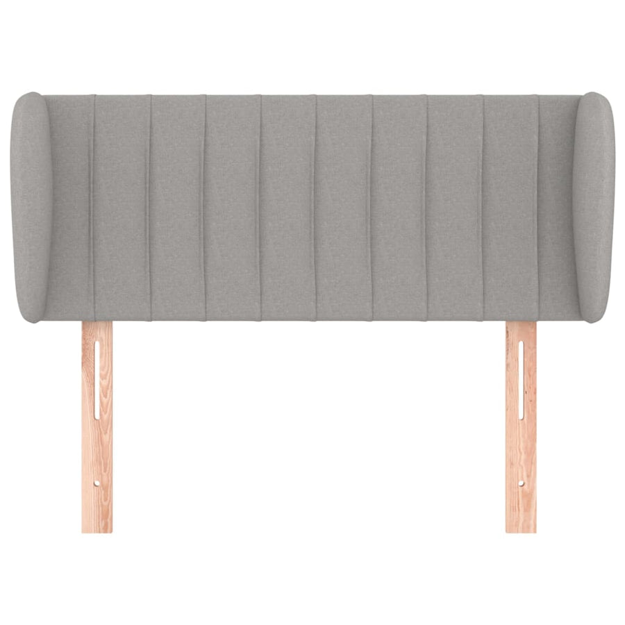 Hoofdbord Met Randen Stof 83 x 23 x 78/88 cm Lichtgrijs