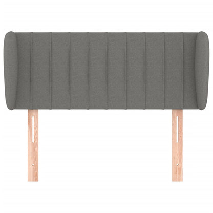 Hoofdbord Met Randen Stof 83 x 23 x 78/88 cm Donkergrijs