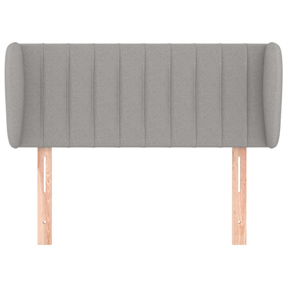 Hoofdbord Met Randen Stof 93 x 23 x 78/88 cm Lichtgrijs