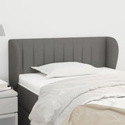 Hoofdbord 93x23x78/88 cm stof donkergrijs
