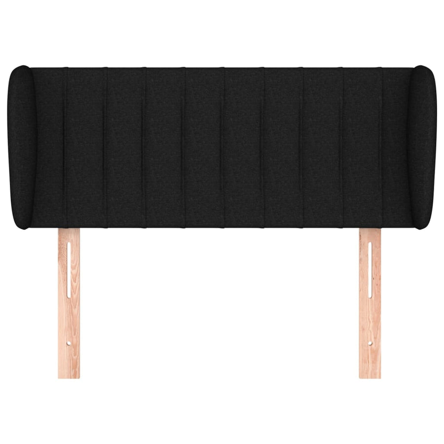 Hoofdbord Met Randen Stof 93 x 23 x 78/88 cm Zwart