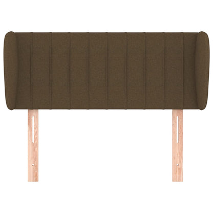 Hoofdbord Met Randen Stof 93 x 23 x 78/88 cm Donkerbruin