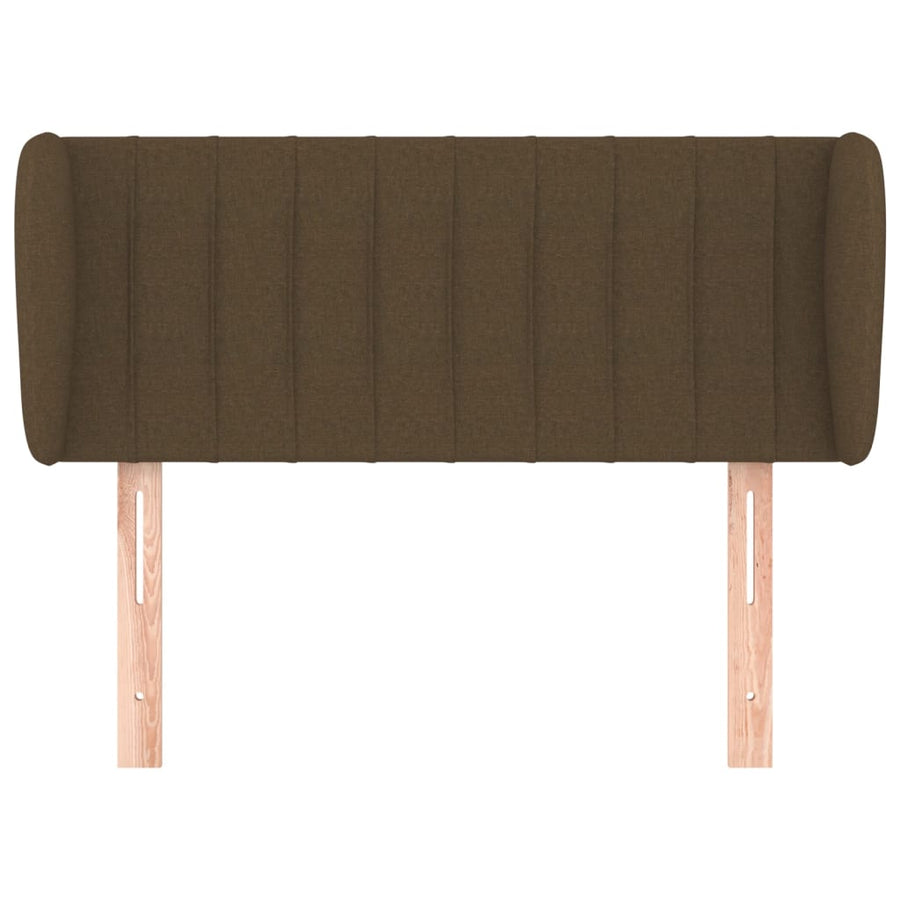 Hoofdbord Met Randen Stof 93 x 23 x 78/88 cm Donkerbruin