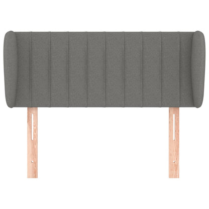 Hoofdbord Met Randen Stof 103 x 23 x 78/88 cm Donkergrijs