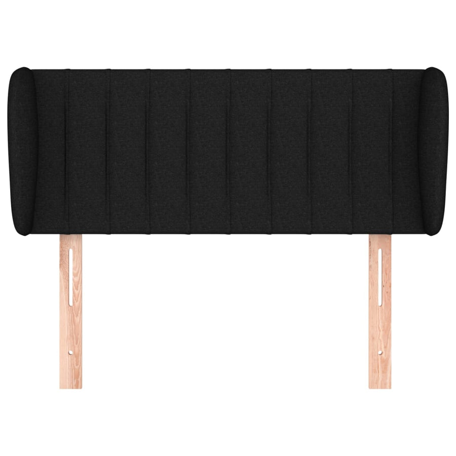 Hoofdbord Met Randen Stof 103 x 23 x 78/88 cm Zwart