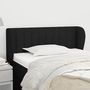 Hoofdbord stof zwart 103x23x78/88 cm