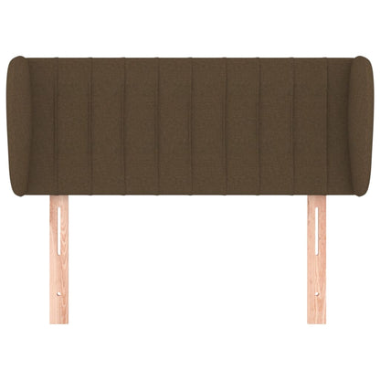Hoofdbord Met Randen Stof 103 x 23 x 78/88 cm Donkerbruin