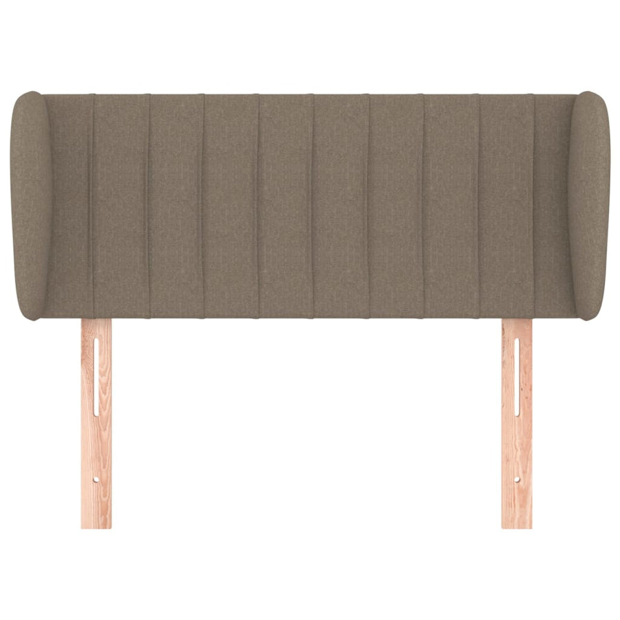 Hoofdbord Met Randen Stof 103 x 23 x 78/88 cm Taupe