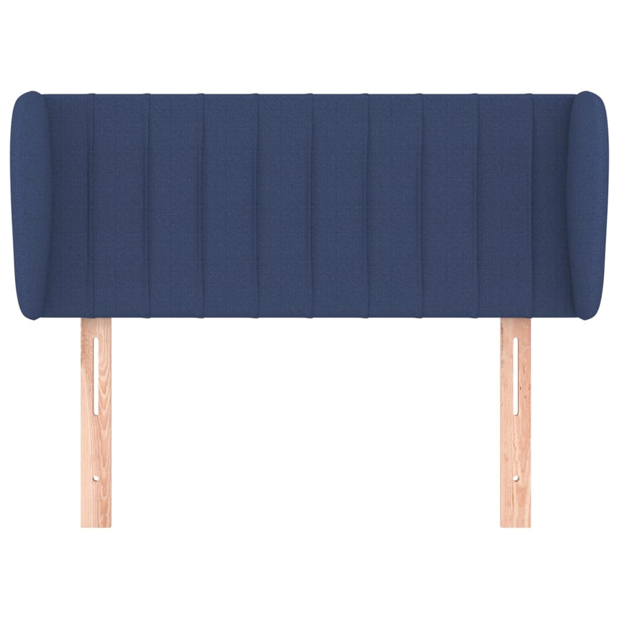 Hoofdbord Met Randen Stof 103 x 23 x 78/88 cm Blauw