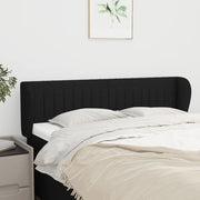 Hoofdbord stof zwart 147x23x78/88 cm verstelbaar
