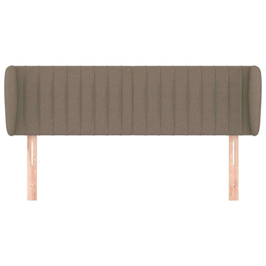 Hoofdbord Met Randen Stof 147 x 23 x 78/88 cm Taupe